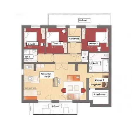 Seasons By In One Apartament